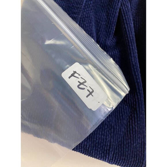 Rollas Navy Blue Corduroy Eastcoast Flare Overalls Women Size 25 Bib Western - Picture 16 of 16